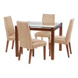 Jgo. De Comedor Barcelona 1000x1000 S/cadiz Cuero Beige