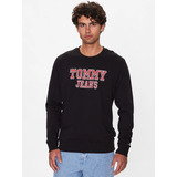 Polerón Regular Entry Graphic Hombre Tommy Jeans Negro