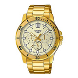 Reloj Hombre Casio Mtp-vd300g-9e Dorado Análogo