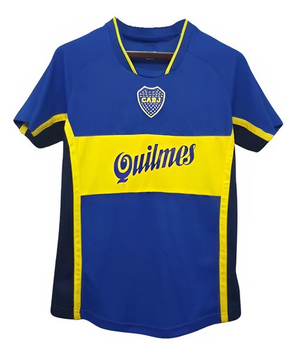 Camiseta Remera Boca Juniors Retro 2001 Riquelme Quilmes 