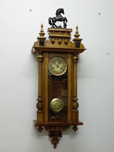 Antiguo Reloj De Pared Thomas Haller A Pendulo Circa1860