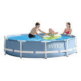 Juego De Piscina Con Marco De Prisma Intex De 10 Pies X 30 P