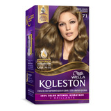 Tintura Koleston Kit Wella Permanent 71 Rubio Cenizo Mediano