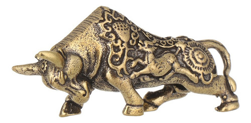 Figura De Toro De Latón Con Adorno De Escritorio Zodiac Catt