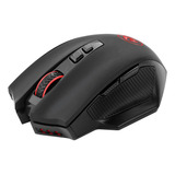 Mouse Inalambrico Ergonomico Led Rojo | Negro/ Redragon M...