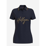 Camiseta Polo Tommy Hilfiger Para Mujer, Azul Oscuro