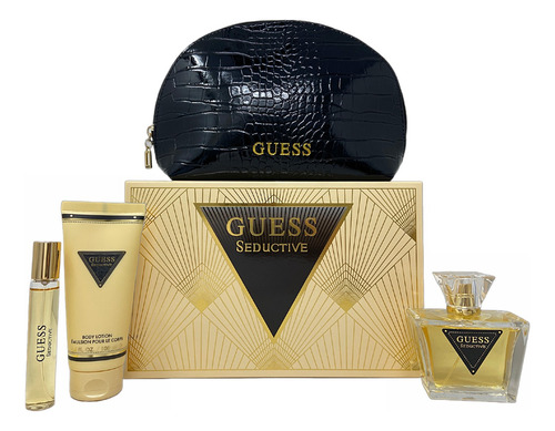 Guess Seductive Set De 4 Pz Con Mini Y Bolso Para Mujer