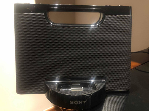 Bocina Sony Negra Rdp-m5ip, Con Bocina Bluetooth De Regalo.