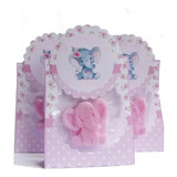 Souvenirs Jabon Baby Shower  Elefante Rosa X 20