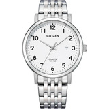 Reloj Ctz 61798 Bi5070-57a Hombre Quartz Corporative Option Correa Plateado Bisel Blanco Fondo Blanco 61798