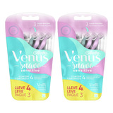 Gillette Venus Suave Sensitive - 2 Pacotes Com 4un