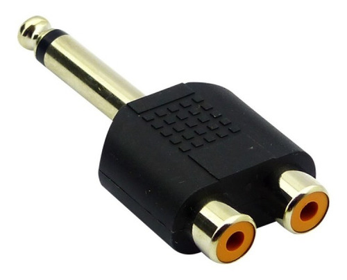 Adaptador 2 Rca A Plug 6,3mm