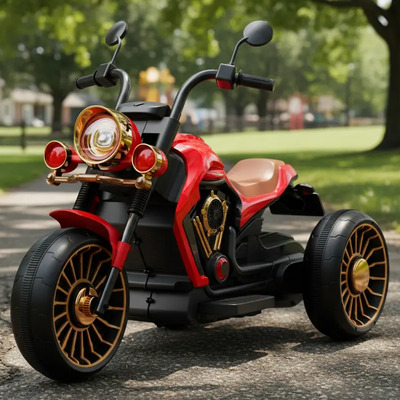 Carro Montable Electrico Niño Moto Electrico Triciclo Luzled Color Rojo | Envío gratis