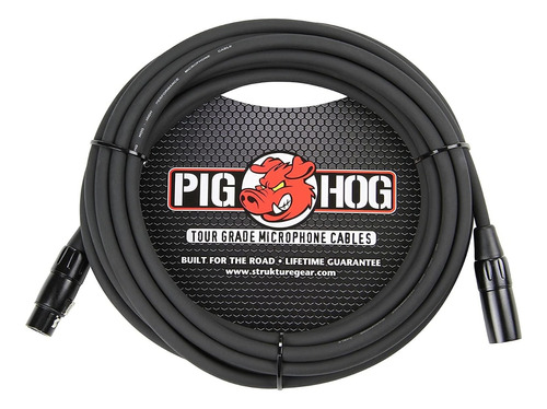 Cable Pig Hog Xlr 7.5m Balanceado Alta Resistencia Y Calidad