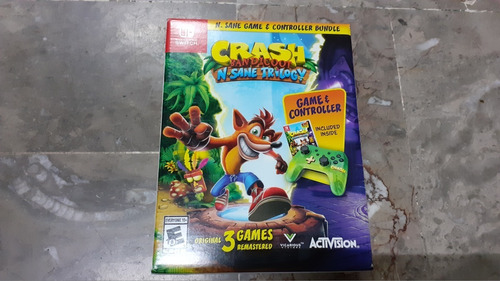 Crash Bandicoot Trilogy Con Control Bundle Nintendo Switch