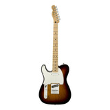 Guitarra Eléctrica Para Zurdo Fender Standard Telecaster De Aliso Brown Sunburst Con Diapasón De Arce