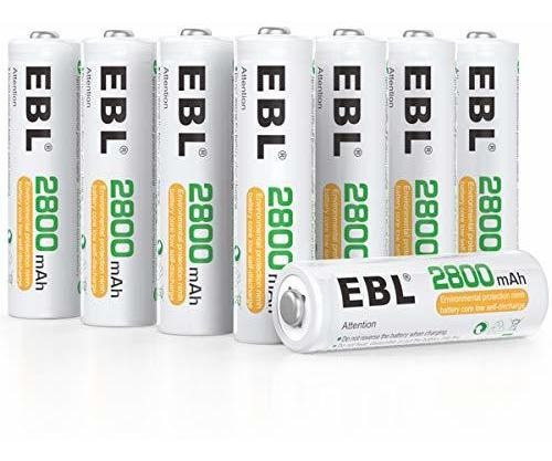 Pilas Recargables Ebl Aa 2800mah - 16 Unidades.