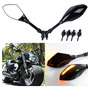 5 In 0.394 Motocicleta Integrado Luz Led Espejo Lateral Giro Honda Integra