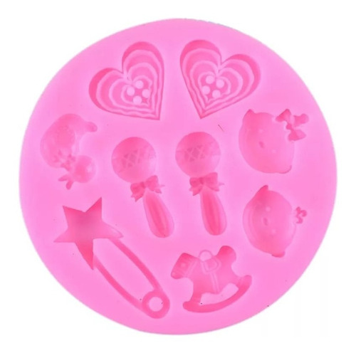 Molde Silicona Accesorios De Bebe -lo De San -