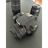 Canon T5 + Lente 18-55mm + Lente 75-300mm + Lente 50mm