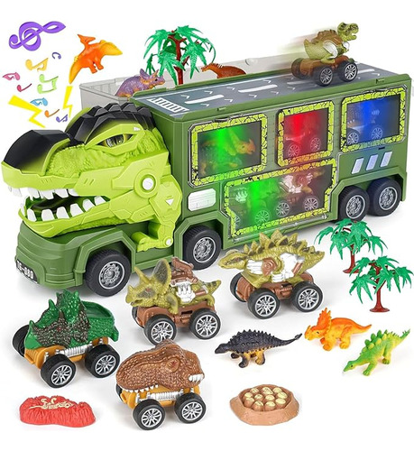 Juguetes De Dinosaurios, Camión Transportador De Dinosaurios