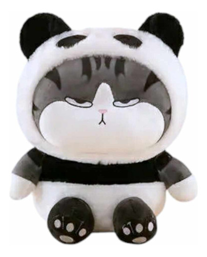 Peluche Gato Enojado Disfraz Gatito Gruñon Kawaii 60cm