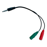 Cable Adaptador Mini Plug 3.5mm A Microfono Y Auricular Pc