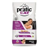 Ração Pratic Cat Gato Adulto Mix Frango, Carne Salmão 25kg