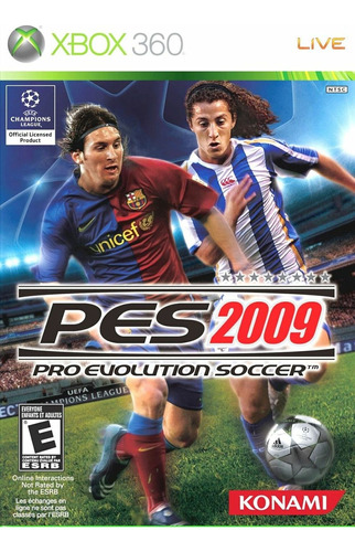 Jogo Pro Evolution Soccer 2009 Pes09 Xbox 360 Mídia Física