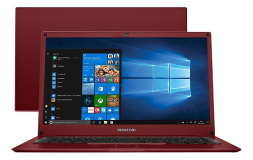 Notebook Positivo Motionplus Q464b 4gb 64gb Vermelho | Usado