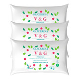 Kit 3 Glicerina V&g Branco Sabonete Vegetal Vegano Bases 3kg