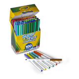Plumones Marca Crayola Lavables, 100 Colores, 100 Piezas
