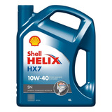 Aceite Shell Helix Hx7 Semi Sintetico 10w-40 X4 Litros 