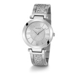 Reloj Para Mujer Guess Aurora Color Plateado W1288l1