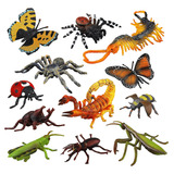 Toymany 12pcs Figuras De Insectos Realistas Juguetes - Figur