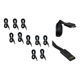 Paquete De 10 Cables Negros Micro-usb V8 Celular Tablet 