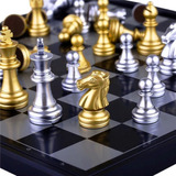 Ajedrez Magnético Plegable Oro Y Plata Chess Red Zone