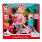 Muñeca Little Mommy Mi Primer Paseo En Bici Mattel Fcn11