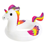 Montable Inflable De Unicornio Bestway Modelo 36159 Color Blanco