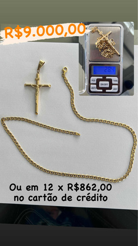 Cordão De Ouro Com Pingente