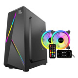 Gabinete Hype Legend Revolution Negro + Pack Fan Rgb