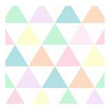 Papel De Parede Infantil Geométrico Triângulos Candy 10m