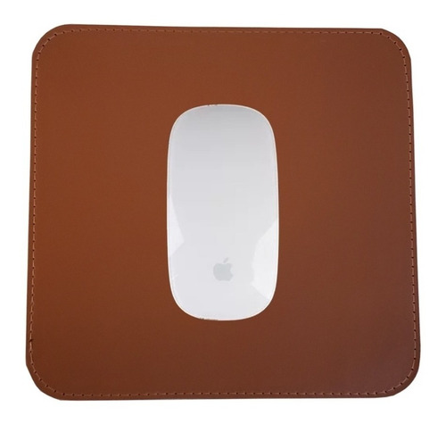 Mouse Pad Pequeno 20x20 Slin De Couro Sintético Premium