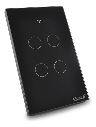 Interruptor Inteligente Ekaza T1074-4w 4 Botões Branco Wifi