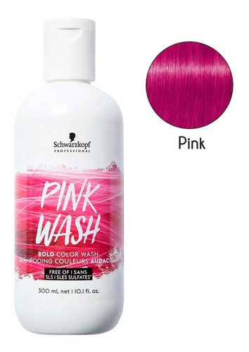 Shampoo Tinte Color De Fantasía Schwarzkopf - Colorwash Rosa