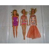 Lote 3 Barbies Originales Mattel Con Detalle Leer