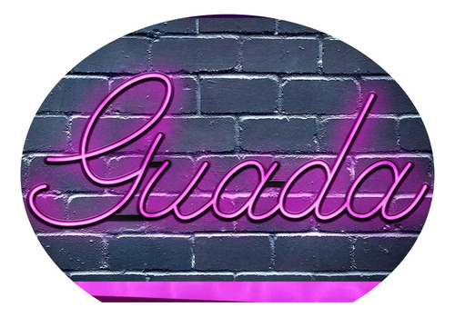 Cartel Neon Led Guada - Nombres - Deco - Luminoso