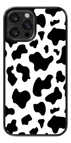 Funda Para Celular Vaca Animal Print Blanco Negro Manchas Eg