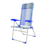 Silla Plegable Aluminio Reposera Playa Camping Muy Cómoda