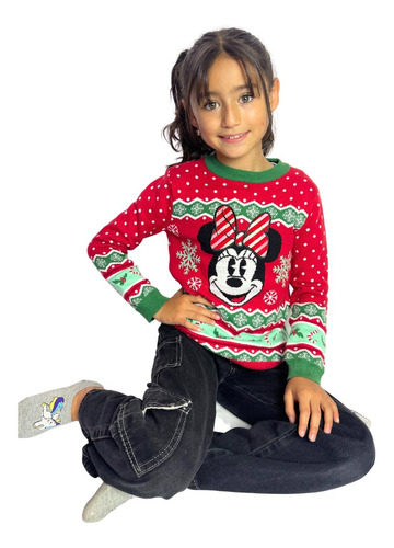 Sacos De Navidad Disney Ugly Sweater Para Niñas Minnie Mouse